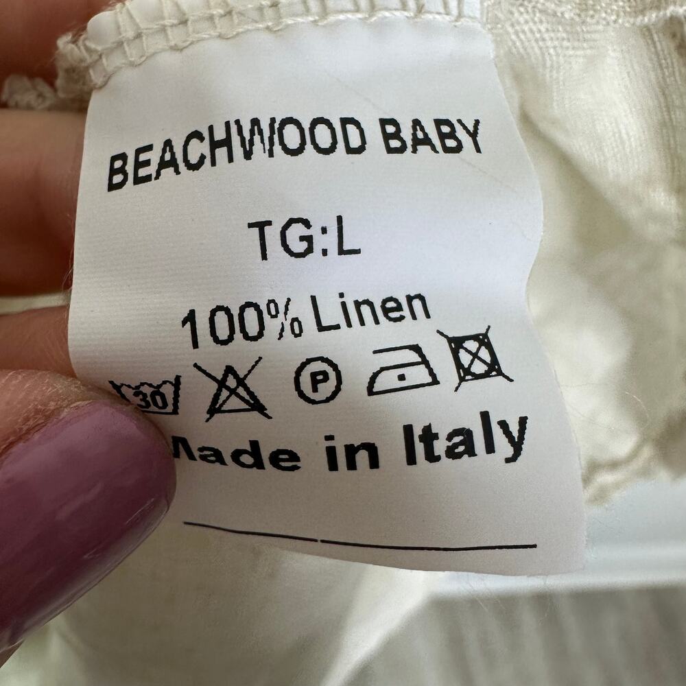 Beachwood Baby The Ziggy Dress Moon Linen Maxi Dress Size Large - Picture 5 of 8